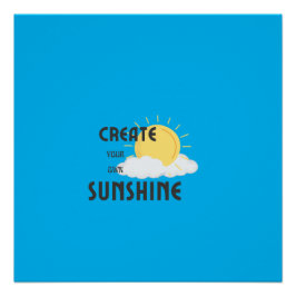 Poster brillante crea tu propio sol