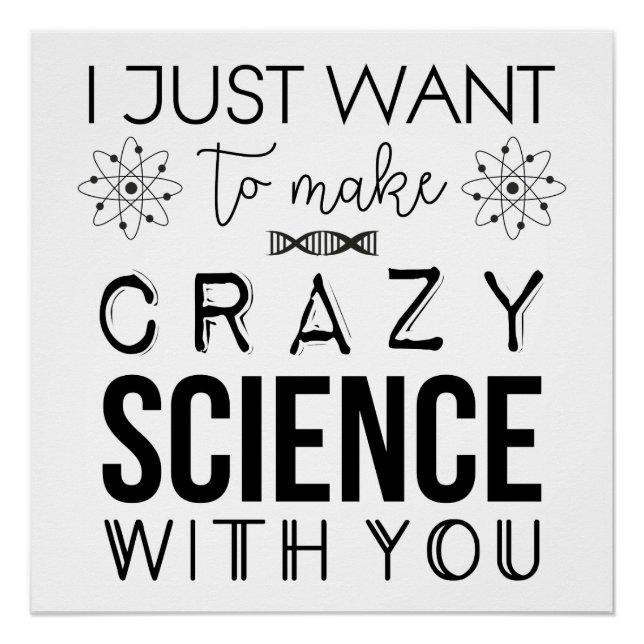 Poster brillante de ciencia loca negra huérfana (Anverso)