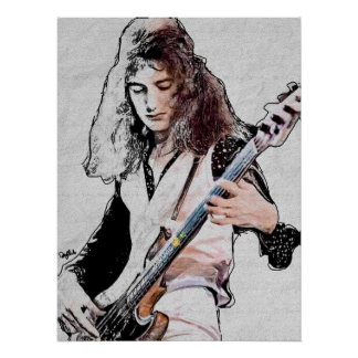 Póster brillante de John Deacon