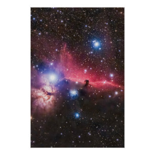 Póster Brillante de la Nebulosa Cabeza de Caballo