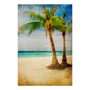 Poster brillante de las palmeras
