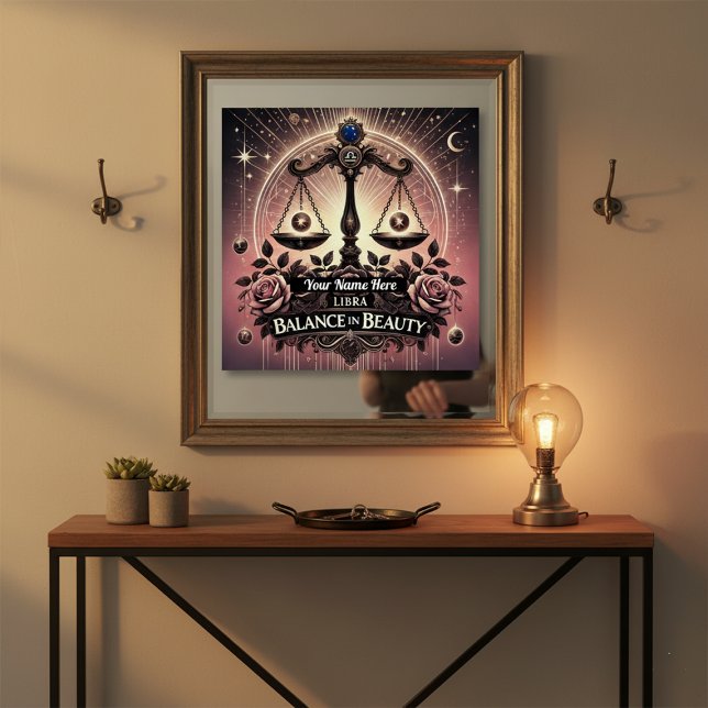 Poster brillante de Libra "Equilibrio de belleza" (Subido por el creador)