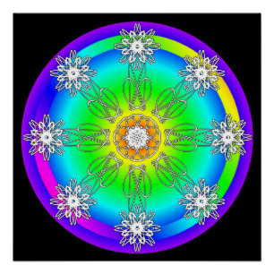 Poster brillante de Mandala celta
