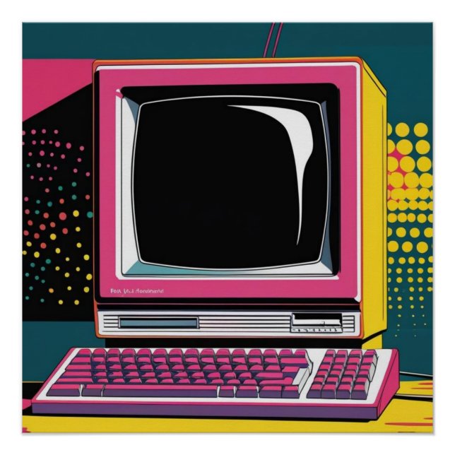 Poster brillante de tecnología de la comunicación  (Anverso)