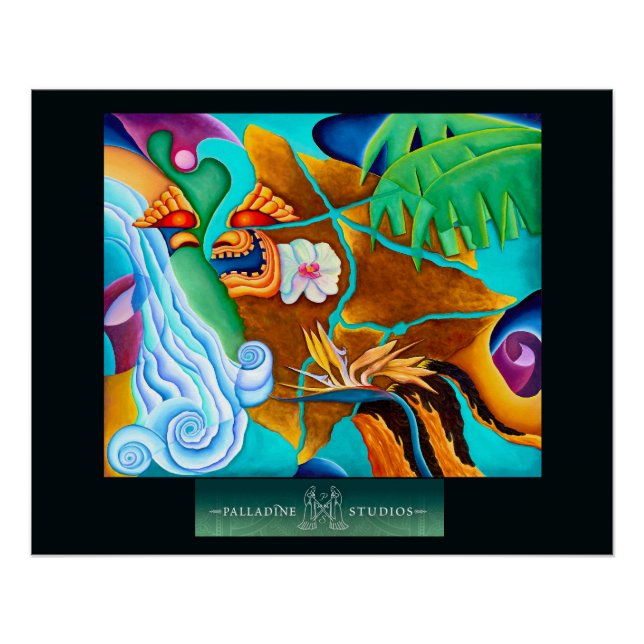 poster brillante de 'Visión de la Gran Isla' (Anverso)