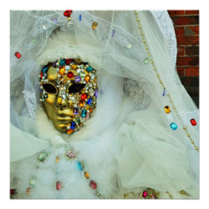 Poster brillante del Carnaval de Venecia