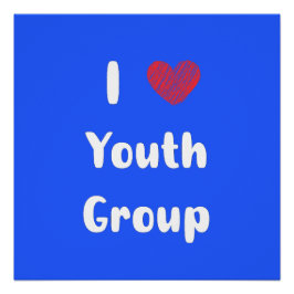 Poster brillante del grupo I Heart Youth