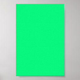 Póster Brillante fondo verde neón en un Poster