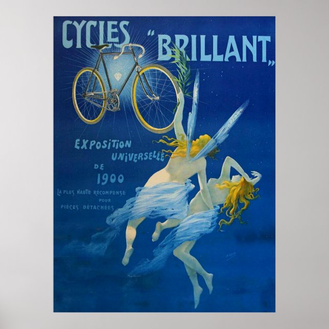 Póster Brillante Henry Gray C 1900 de bicicletas de póste (Frente)