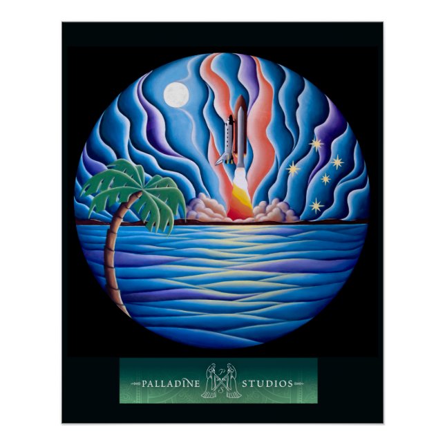 poster brillante "Starlit Journey" (Anverso)