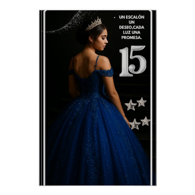 Póster brillante Sueños de Quinceañera (Anverso)