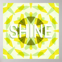 Brillante Sunny Yellow Green Shine Star Motivación