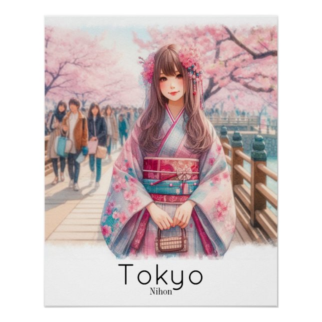 Póster brillante Tokyo (Anverso)
