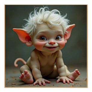 Póster Brillante Troll Bebé Gad