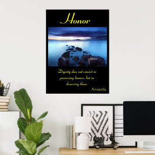 Póster Brillantes de honor a través de Serene Ocean Vista
