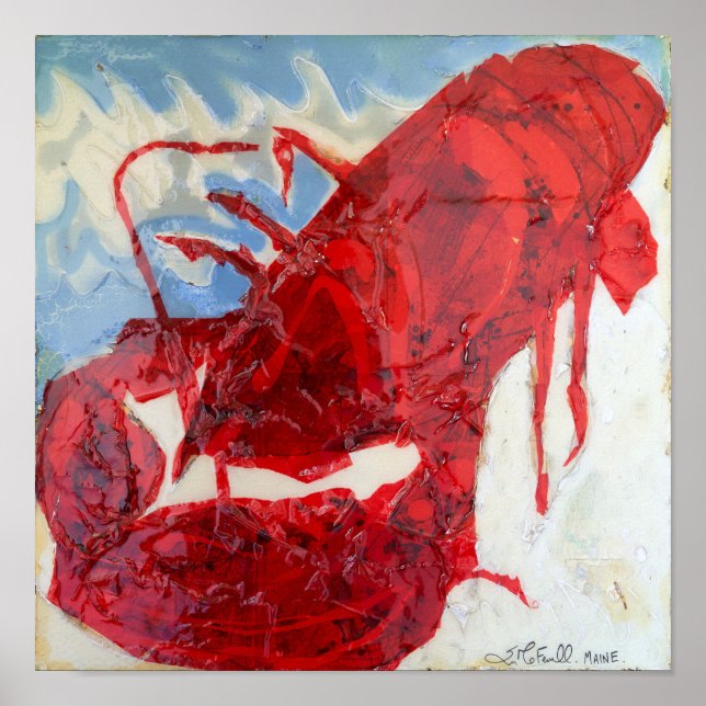 Póster Brilliant Maine Lobster (Frente)
