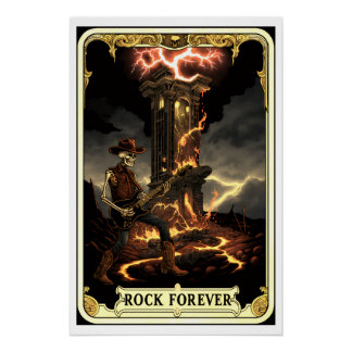 Póster Brilliant Poster, Rock Music Forever