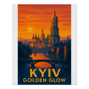 Póster Brillo dorado de Kiev"