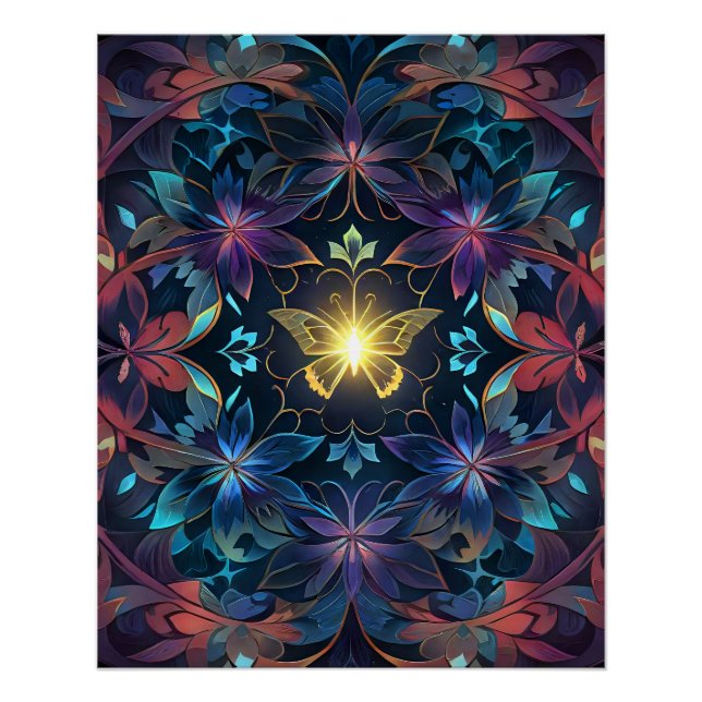 Póster Brillo mariposa (Anverso)