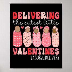 Póster Brindar El Pequeño Y Cuidadoso Deli De Valentines