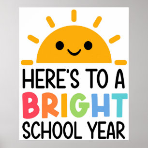 Póster Brindemos por un Año Escolar Brillante