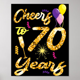 Póster Brindis por 70 años 1951 Regalo de cumpleaños 70
