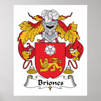 Póster Briones Family Crest