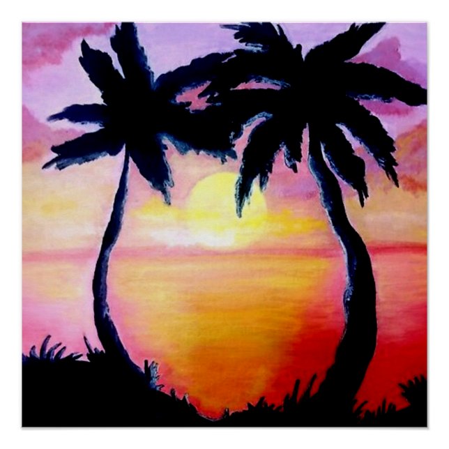 Póster Brisa de Isla Tropical (Anverso)