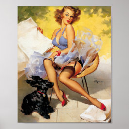 Póster Brisa fresca Pin Up