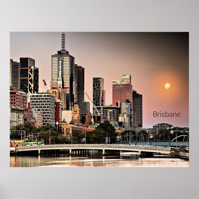Póster Brisbane (Australia) (Frente)