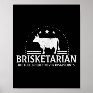 Póster Brisketarian porque Brisket nunca decepciona a Bbq