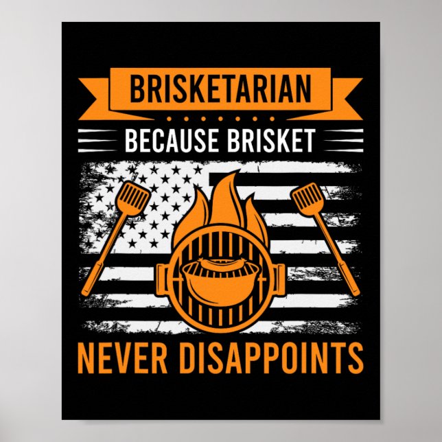 Póster Brisketarian porque Brisket nunca decepciona - B (Frente)