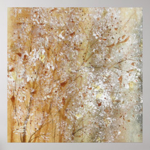 Póster Bristales Y Colores De Agua