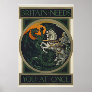 Póster Britain Needs You At Once