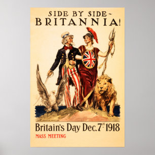 Póster ¡BRITANIA! Aliados de la Primera Guerra Mundial de