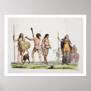 Póster Británico, Caledonians, y reina Boadicea, placa 4