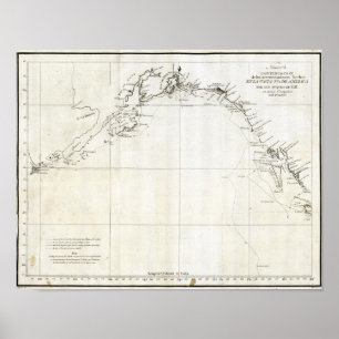 Póster Británico, Columbia, Alaska