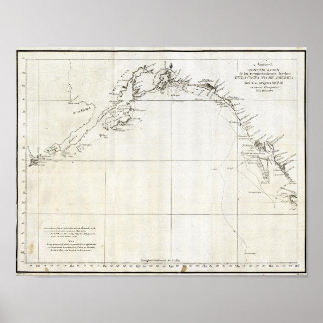 Póster Británico, Columbia, Alaska (Frente)