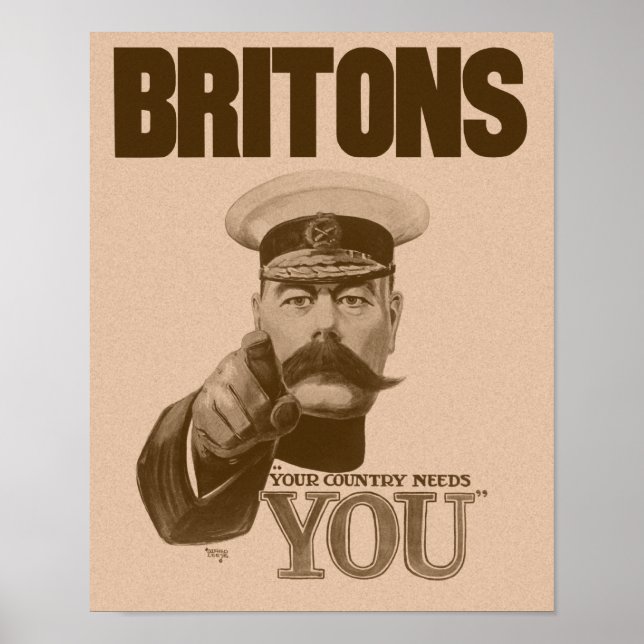 Póster Británicos que tu país te necesita - Lord Kitchene (Frente)