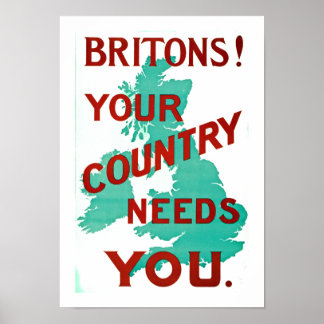 Póster ¡Británicos! Tu país te necesita