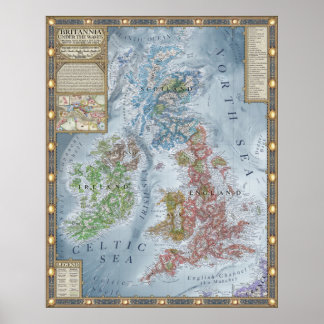 Póster Britannia bajo las olas