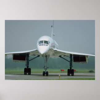 Póster British Airways Concorde, en taxi