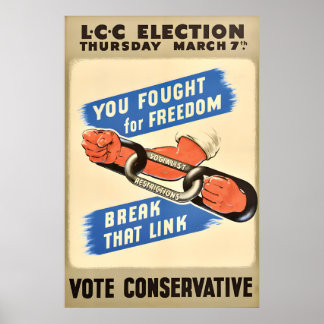 Póster British Conservative Party Poster Socialist