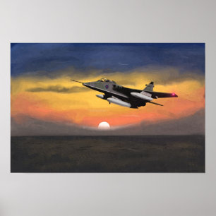 Póster British Jaguar Jet Fighter 1984 Europe.