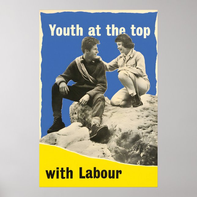 Póster British Labour Party Election Poster Youth at the (Frente)