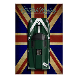 Póster British Racing Lola T70 MKIII No.1