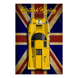 Póster British Racing Lola T70 MKIIIB No.2
