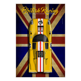 Póster British Racing Lola T70 MKIIIB No.40