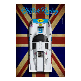 Póster British Racing Lola T70 MKIIIB No.6