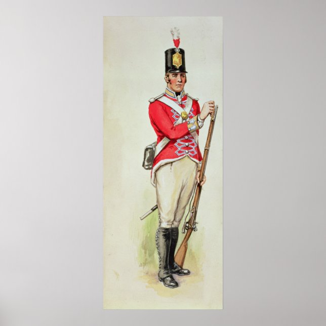 Póster British soldier in Napoleonic times (Frente)